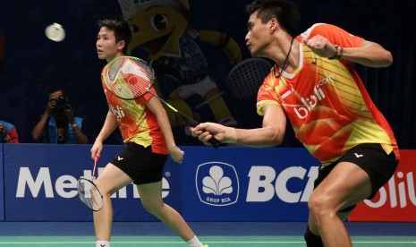 Pasangan ganda campuran Indonesia, Tontowi Ahmad/Liliyana Natsir.