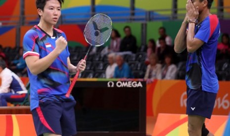 Pasangan ganda campuran Indonesia, Tontowi Ahmad/Liliyana Natsir.