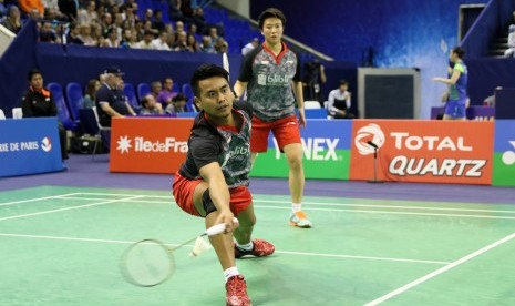 Pasangan ganda campuran Indonesia, Tontowi Ahmad/Liliyana Natsir.