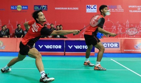 Pasangan ganda putra kedua Indonesia, Angga Pratama/Ricky Karanda Suwardi menjadi penentu kemenangan Indonesia atas India menjadi 3-1 dan melakukan ke babak final kejuaraan Thomas Cup wilayah Asia ini.