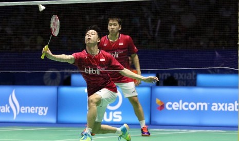 Pasangan ganda putra, Kevin Sanjaya Sukamuljo/Gideon Marcus Fernaldi