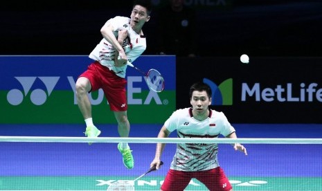 Pasangan ganda putra Kevin Sanjaya Sukamuljo/Marcus Fernaldi Gideon.