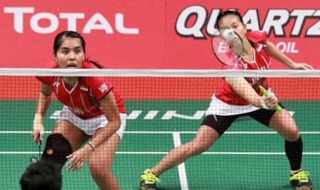 Pasangan ganda putri Indonesia, Greysia Polii/Nitya Krishina Maheswari berlaga di babak kedua Total BWF World Championship 2015, Rabu (12/8)