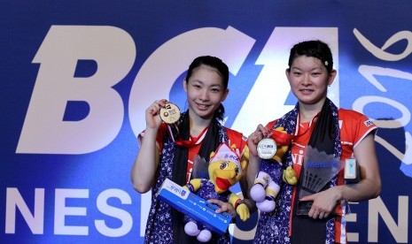 Pasangan ganda putri Jepang, Misaki Matsutomo/Ayaka Takahashi menjadi juara pertama kalinya di BCA Indonesia Open Super Series Premier 2016, Ahad (5/6).