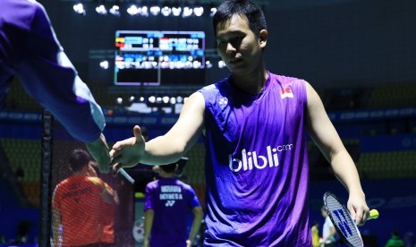 Pasangan Hendra Setiawan/Berry Angriawan yang kalah di babak pertama Cina Open Super Series Premier 2016, Rabu (16/11).