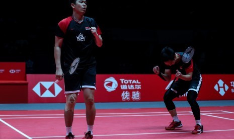 Pasangan Hendra Setiawan dan Mohammad Ahsan menjuarai ganda putra BWF World Tour Finals 2019.