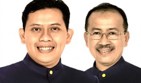 Pasangan Irvan Rivano Muchtar-Herman Suherman.