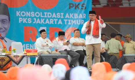 Pasangan M Ridwan Kamil-Suswono (Rido) menargetkan menang satu putaran pada Pilgub DKI Jakarta 2024.