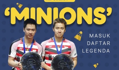 Pasangan Marcus dan Kevin menjuarai All England duakali secara berurutan