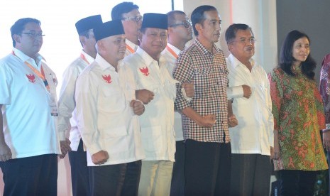 Pasangan Prabowo-Hatta dan Jokowi-JK