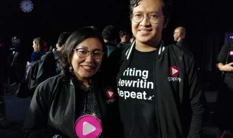 Pasangan sineas Gina S Noer dan Salman Aristo 