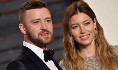 Pasangan suami istri, Jessica Biel dan Justin Timberlake.