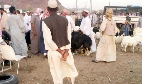 Pasar domba di Madinah.