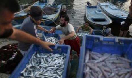 Pasar Ikan di Gaza, Palestina.