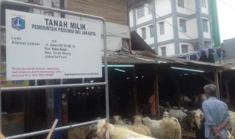 Pasar Kambing Tanah Abang yang diklaim Pemprov DKI Jakarta, Rabu (8/8).