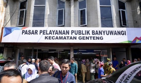 Pasar pelayanan publik pertama resmi dibuka di Banyuwangi, Jawa Timur  (Jatim).