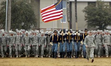   Pasukan militer Amerika di Fort Hood, Texas.