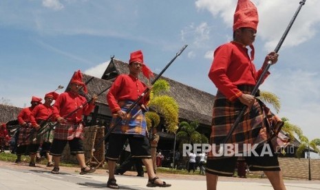 Pasukan pengawal Istana Kerajaan Gowa 'Balla Lompoa'