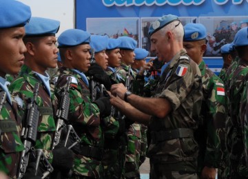 Pasukan TNI di Satgas Konga raih medali PBB