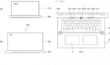 Paten laptop layar gulung LG.