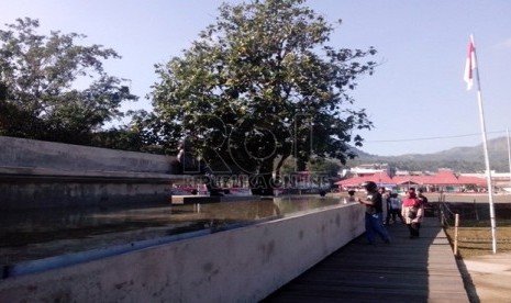   Patung Bung Karno di Ende, NTT, Sabtu (1/6).  (Republika/Esthi Maharani)