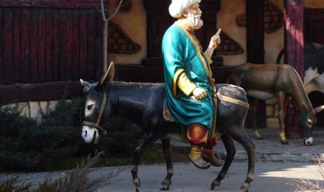 Patung Nasrudin Khoja di Anatolia, Turki.