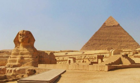 Mesir Lakukan Penyemprotan Disinfektan Piramida Giza (Foto: Piramida Giza)