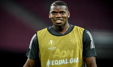  Gelandang Manchester United Paul Pogba.