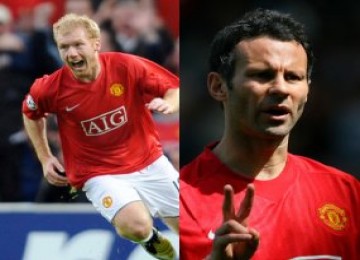 Paul Scholes dan Ryan Giggs kali ini gagal memberikan kemenangan untuk MU.