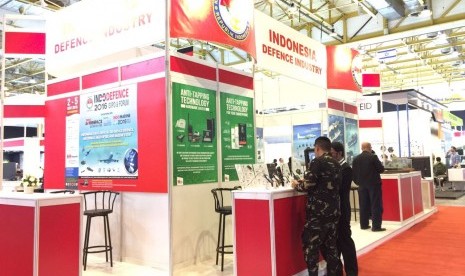 Paviliun Indonesia di Pameran Teknologi Pertahanan Internasional ADAS 2016, di Manila, Filipina, Rabu (28/9).