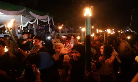 Pawai obor menjadi tradisi menyambut Tahun Baru Islam.  