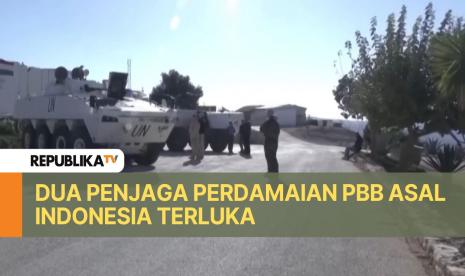 PBB melaporkan dua penjaga perdamaian PBB asal Indonesia terluka akibat tembakan tank dari Israel di selatan Lebanon.