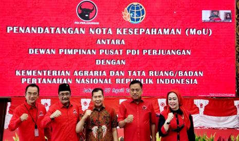  PDIP menandatangani MoU dengan Kementerian ATR/BPN mengenai pendaftaran aset partai di setiap kabupaten, kota, hingga provinsi.