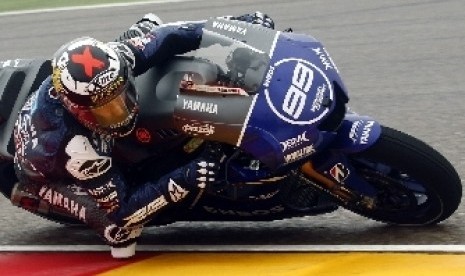 Pebalap Yamaha Jorge Lorenzo.