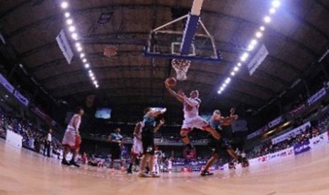 Lapangan basket Britama Arena, Mahaka Square, Kelapa Gading, Jakarta Utara. (ilustrasi)