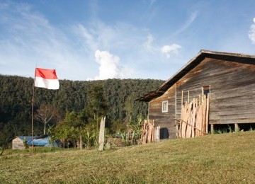 Pebukitan di Jiginikime, Distrik Mulia, Puncak Jaya, kawasan yang kerap jadi arena baku tembak antara aparat keamanan dan kelompok bersenjata di Puncak Jaya.