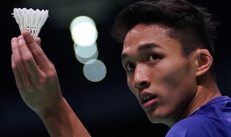 Pebulu tangkis Indonesia Jonatan Christie.