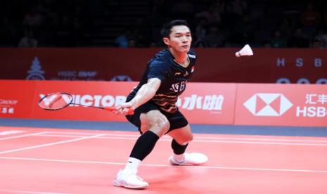 Pebulu tangkis Indonesia Jonatan Christie. 