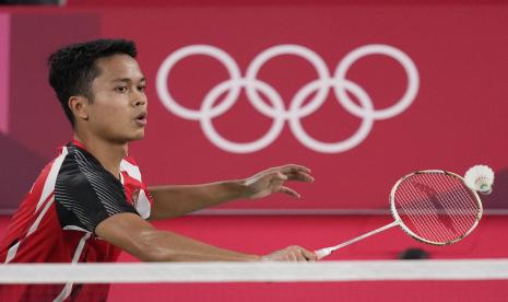 Pebulutangkis Indonesia Anthony Sinisuka Ginting akan kembali beraksi di Olimpiade Tokyo pada Rabu (28/7) ini..