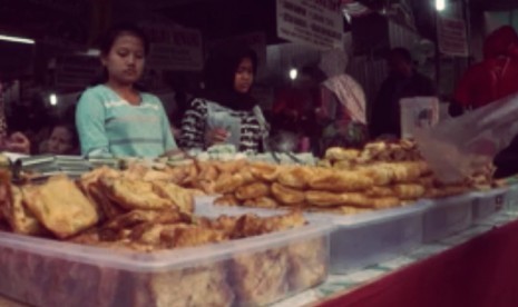 Pedagang di pasar benhil, Jakarta Pusat