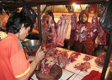 Pedagang daging sapi, ilustrasi