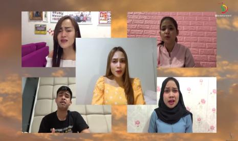 Pedangdut berkolaborasi menyanyikan Ibu Pertiwi untuk semangati rakyat Indonesia yang tengah berjuang di tengah pandemi Covid-19.