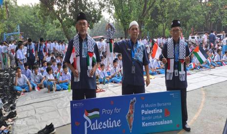 Peduli Palestina 2.000 Siswa Sekolah di Yayasan Al-Muslim Sumbang Rp. 111.000.000 ke BMH