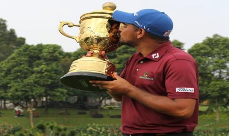 Pegolf India Gaganjeet Bhullar menjuarai Mandiri Indonesia Open 2022 di Pondok Indah Golf Course, Ahad (7/8/2022). Gaganjeet Bhullar akan kembali mengikuti Indonesia Open 2023.