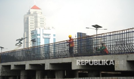 Flyover Pancoran salah satu proyek warisan dari pemerintahan Ahok-Djarot yang terancam molor penyelesaiannya (ilustrasi) 