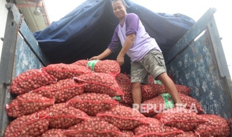 Bawang merah yang siap di jual (ilustrasi) 