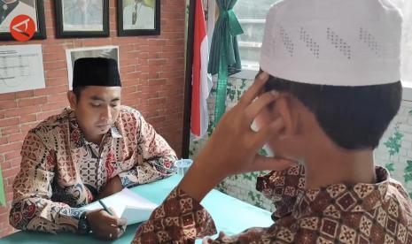 Pelajar Sekolah Dasar di kota Pangkalpinang, Bangka Belitung mengikuti lomba adzan dalam memeriahkan Tahun Baru Islam.