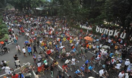 Car free day (ilustrasi). Kepala Satpol PP memastikan masyarakat akan tetap menjaga prokes selama CFD Surakarta.