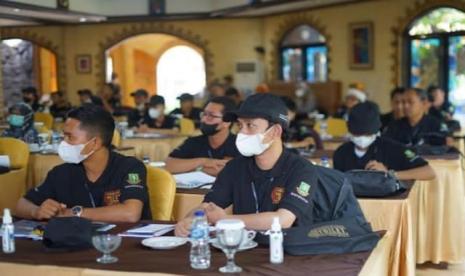 Pelaku wisata di Kota Sukabumi mendapatkan pelatihan pengelolaan toilet di destinasi wisata di Hotel Taman Sari, Selasa (20/9/2022).