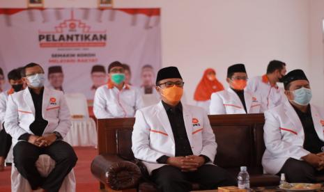 Pelantikan pengurus MPD, DPD, dan DED PKS Kota Sukabumi yang dilakukan secara virtual dipusatkan di DPD PKS Kota Sukabumi, Sabtu (20/2)